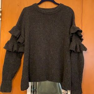 Cinq a Sept Ruffle Sleeve Sweater